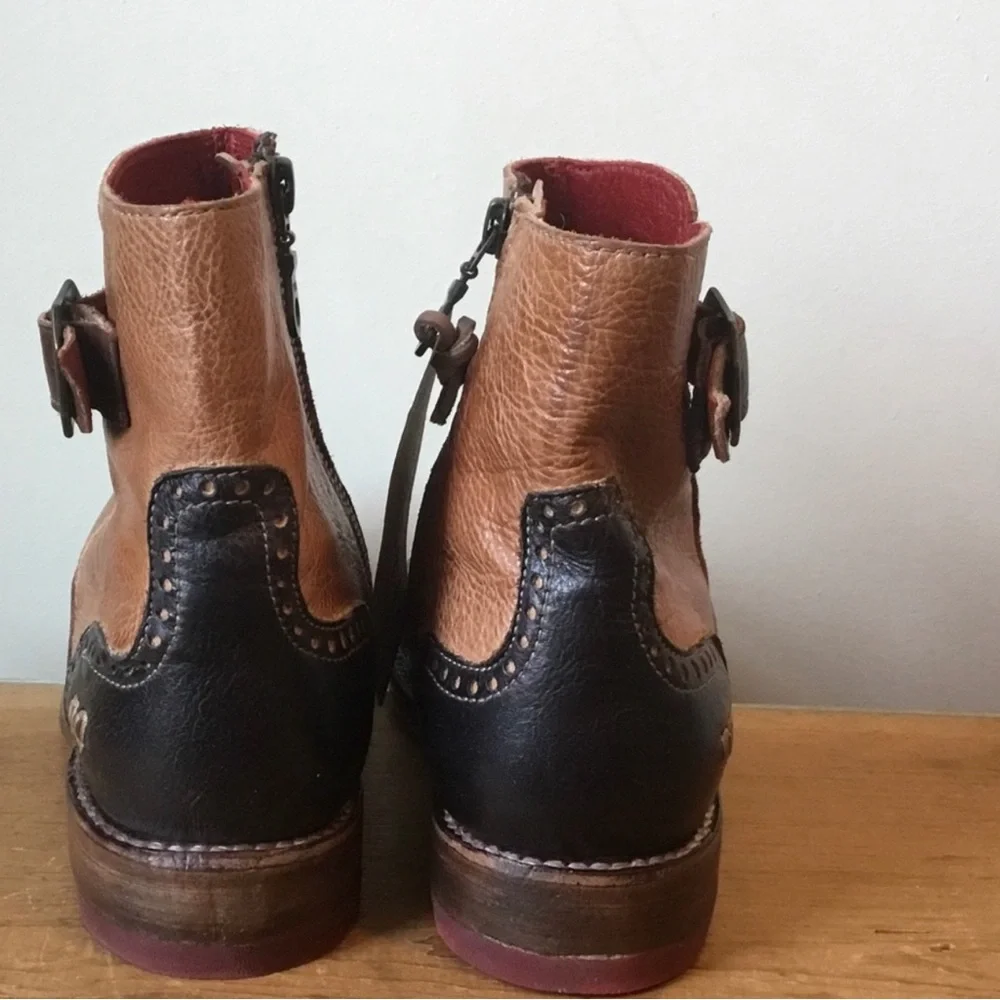 BedStu Odessa Leather Ankle Bootie Size 7 - Picture 7 of 8